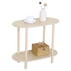 Βοηθητικό Τραπεζάκι ArteLibre TIRENA Δρυς MDF/Ξύλο 60x30x52.5cm 15340189 ArteLibre |  Τραπεζάκια σαλονιού στο espiti