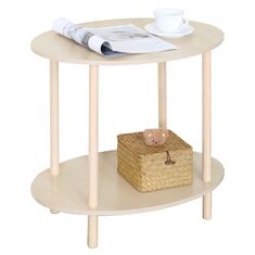 Βοηθητικό Τραπεζάκι ArteLibre MINORA Δρυς MDF/Ξύλο 60x40x52.5cm 15340193 ArteLibre |  Τραπεζάκια σαλονιού στο espiti