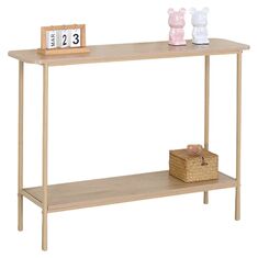 Κονσόλα ArteLibre VALORA Άγρια Δρυς MDF/Μελαμίνη/Μέταλλο 106x30x80cm 15340237 ArteLibre |  Συρταριέρες -Κονσόλες στο espiti