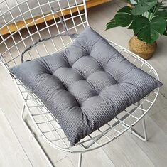 ΜΑΞΙΛΑΡΙ ΚΑΡΕΚΛΑΣ CORD DARK GREY (40X40) ΤΕΤΡΑΓΩΝΟ 40Χ40 MELINEN |  Μαξιλάρια Καρέκλας στο espiti