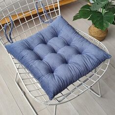 ΜΑΞΙΛΑΡΙ ΚΑΡΕΚΛΑΣ CORD BLUE (40X40) ΤΕΤΡΑΓΩΝΟ 40Χ40 MELINEN |  Μαξιλάρια Καρέκλας στο espiti