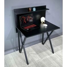 Stewehome Γραφείο με Ράφι Οργάνωσης μαύρο 82x57x112 cm 790219 |  Γραφεία στο espiti