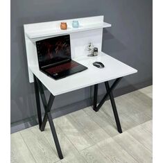 Stewehome Γραφείο με Ράφι Οργάνωσης λευκό 82x57x112 cm 790219 |  Γραφεία στο espiti