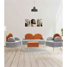 Stewehome Σετ Καναπέδων Σαλονιού 3+1+1+1 με Μοντέρνο Ντιζάιν &amp; Στυλ 140x80x79 cm 640752 |  Καναπέδες στο espiti