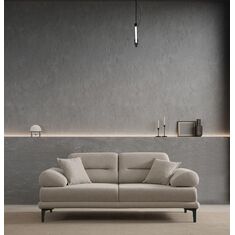 Stewehome Διθέσιος Καναπές Γκρι με Μαύρα Πόδια 200x93x45 cm 811021 |  Καναπέδες στο espiti