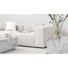 Stewehome Διθέσιος Καναπές Σαλονιού 2τμχ λευκό 220x110x70 cm 803436 |  Καναπέδες στο espiti