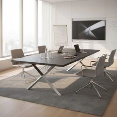 Stewehome Τραπέζι συνεδριάσεων 10 ατόμων ανθρακί 240x120x75 cm 447668 |  Γραφεία στο espiti