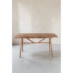 Stewehome Μασίφ Τραπέζι Καρυδιάς Slim 160x80x74.5 cm 520946 |  Τραπέζια στο espiti