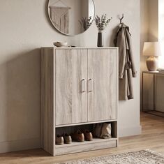 Παπουτσοθήκη Ντουλάπι Lemba pakoworld sonoma 80x33x120εκ |  Παπουτσοθήκες στο espiti