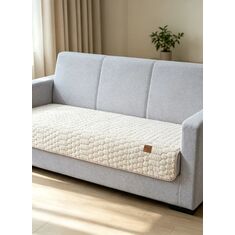 Μεμονωμένο γούνινo κάλύμμα VIRELLO BEIGE PET &amp; SPANDEX Μεμονωμένο γούνινο κάλυμμα για μπράτσο καναπέ 70 x 75 εκ. MADI |  Καλύμματα Σαλονιού(ελαστικά-καπιτονέ) στο espiti