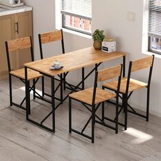 Σετ τραπεζαρία 5τμχ Maysa Megapap χρώμα pine oak 120x52,7x71,8εκ. |  Σετ τραπεζαρίες στο espiti