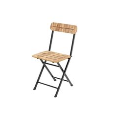 Stewehome Πτυσσόμενη καρέκλα μεταλλική δρυς 40x35x80 cm 957679 |  Πολυθρόνες κήπου στο espiti