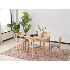 Stewehome Σετ Τραπεζαρίας Επεκτεινόμενο με Καρέκλες λευκό 110x70x73 cm 410014 |  Σετ τραπεζαρίες στο espiti