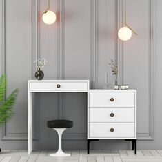 Stewehome Τραπέζι μακιγιάζ 124x40x84 cm 938586 |  Συρταριέρες -Κονσόλες στο espiti