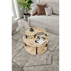 Stewehome Τραπεζάκι Σαλονιού 2 τεμαχίων (Δρυς) 70x70x38 cm 314256 |  Τραπεζάκια σαλονιού στο espiti