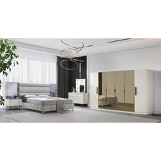 Stewehome Σετ Κρεβατοκάμαρας Μοντέρνου Σχεδιασμού με Αποθηκευτικό Χώρο 250x220x220 cm 542096 |  Σέτ Κρεβατοκάμαρας στο espiti