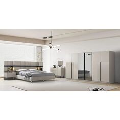 Stewehome Σετ Κρεβατοκάμαρας Μοντέρνου Σχεδιασμού με Αποθηκευτικό Χώρο 160x200x50 cm 790494 |  Σέτ Κρεβατοκάμαρας στο espiti