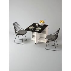Stewehome Πτυσσόμενο τραπέζι κουζίνας Royal Μάρμαρο 93x70x75 cm 384654 |  Τραπέζια στο espiti