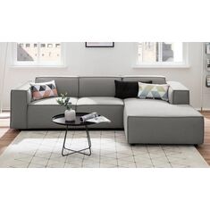 Stewehome Zeus Γκρι Γωνιακός Καναπές 260x177x177 cm 381743 |  Καναπέδες γωνιακοί στο espiti