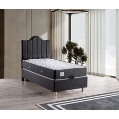 Stewehome Μονό Κρεβάτι Ανθρακί με Ανυψούμενη Βάση 90x190 cm 490228 |  Κρεβάτια στο espiti
