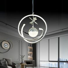 Stewehome Alberto Κρομ LED Φωτιστικό Σάρκικου 3 Χρωμάτων Μοντέρνο Σχέδιο 30x90x90 cm 453733 |  Οροφής στο espiti