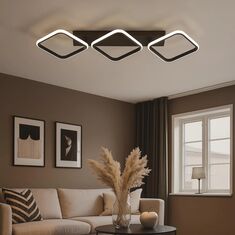 Stewehome Alvin Μεταλλικό LED Φωτιστικό 3 Χρωμάτων Σάρκικου Μοντέρνο Σχέδιο 60x60x90 cm 739606 |  Οροφής στο espiti