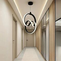 Stewehome Μοντέρνο φωτιστικό οροφής LED κρεμαστό τριών χρωμάτων -μαύρο 25x90x90 cm 566577 |  Οροφής στο espiti