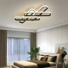 Stewehome Victoria Μοντέρνα Πλαφόνιερ 3 Χρώματα LED-μαύρο 66x30 cm 843337 |  Οροφής στο espiti