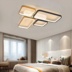 Stewehome Toronto 3 Χρώματα LED Πλαφόνιερ Μοντέρνο Αρχιτεκτονικό Σχεδιασμό-χρυσό/μαύρο 62x62 cm 357151 |  Οροφής στο espiti
