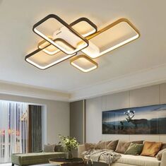 Stewehome Φωτιστικό Οροφής Napoli 3 Ρετ LED 82x62x9 cm 806723 |  Οροφής στο espiti
