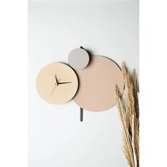 Stewehome Pavimento Μεταλλικό Ρολόι Τοίχου Χειροποίητο 48x44 cm 798761 |  Ρολόγια στο espiti