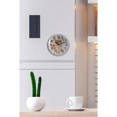 Stewehome Kiely Μαγνητικό Ρολόι Τοίχου Viso 10x10 cm 721828 |  Ρολόγια στο espiti