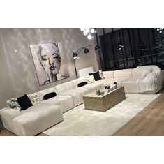 Stewehome Γωνιακός Καναπές,Μοντέρνος &amp; Πολυτελής-λευκό -450cm x 450x290x80 cm 880429 |  Καναπέδες γωνιακοί στο espiti