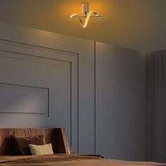 Stewehome LED Φωτιστικό Οροφής με Κυματιστή Μπάρα σε Χρυσό 7x7x10 cm 707028 |  Οροφής στο espiti