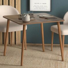 Stewehome Τετράγωνο Τραπέζι Κουζίνας Καρυδί 90x90x73 cm 316972 |  Τραπέζια στο espiti