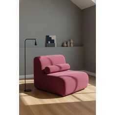 Stewehome Πολυθρόνα Luma Minimal Καμπύλου Σχεδιασμού ροζ 75x65x95 cm 168192 |  Πολυθρόνες σαλονιού στο espiti