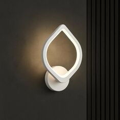 Stewehome Πολυτελές Μοντέρνο Απλίκα Λευκό με LED 3 Χρωμάτων 15x27x27 cm 881037 |  Απλίκες στο espiti