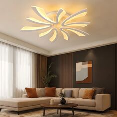 Stewehome Πλαφονιέρα Λευκή Μοντέρνα LED Πενταπλή Τριών Χρωμάτων-λευκό 65x15x15 cm 411028 |  Οροφής στο espiti