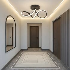 Stewehome Πλαφονιέρα Casabella Μαύρη LED Ισχυρού Λευκού Φωτισμού 37x37x17 cm 681504 |  Οροφής στο espiti
