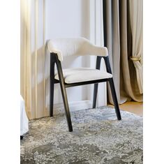 Stewehome Erva καρέκλα τραπεζαρίας υφασμάτινη μαύρο minimal 58x58x82 cm 448455 |  Καρέκλες στο espiti