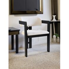 Stewehome T καρέκλα τραπεζαρίας υφασμάτινη μαύρο minimal 50x59x77 cm 753619 |  Καρέκλες στο espiti