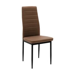 Καρέκλα Parker pakoworld PU καφέ-μαύρο πόδι 42x48x98εκ |  Καρέκλες στο espiti