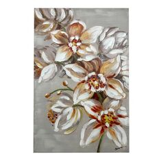 Πίνακας σε καμβά Flourish I Inart 80x3x120εκ |  Πίνακες στο espiti