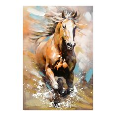 Πίνακας σε καμβά Horse Inart 60x3x90εκ |  Πίνακες στο espiti