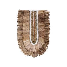 Διακοσμητικό τοίχου Earsy II Inart seagrass σε φυσικό χρώμα 38x30x8εκ |  Διακοσμητκά στο espiti