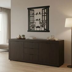 Μπουφές Doha pakoworld σε wenge απόχρωση 180x45x80.5εκ |  Μπουφέδες στο espiti