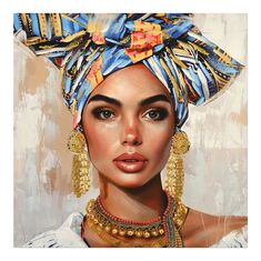 Πίνακας σε καμβά Turban Ι 3D Inart 80x3x80εκ |  Πίνακες στο espiti