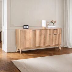 Μπουφές Hamea pakoworld mdf σε φυσική απόχρωση 150x39,5x73εκ |  Μπουφέδες στο espiti