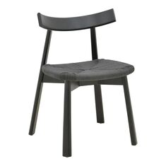 Καρέκλα Clareta pakoworld rubberwood-σχοινί σε μαύρη απόχρωση 53x55x79εκ |  Καρέκλες στο espiti