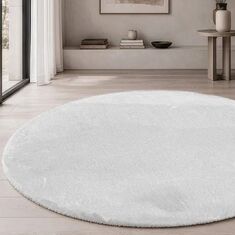 Χαλί Mellow 00 White Ροτόντα - Ροτόντα Φ120 cm 52019509 Teoran |  Χαλιά Σαλονιού  στο espiti
